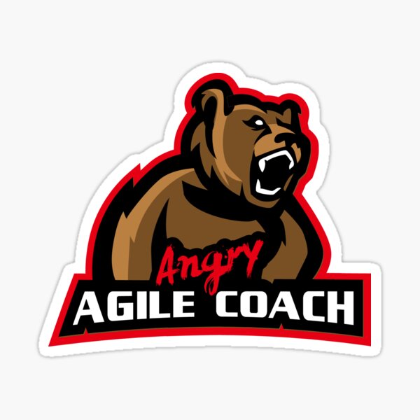 Item preview, Angry Agile Coach - Bear designed and sold by Jonathan Campbell.