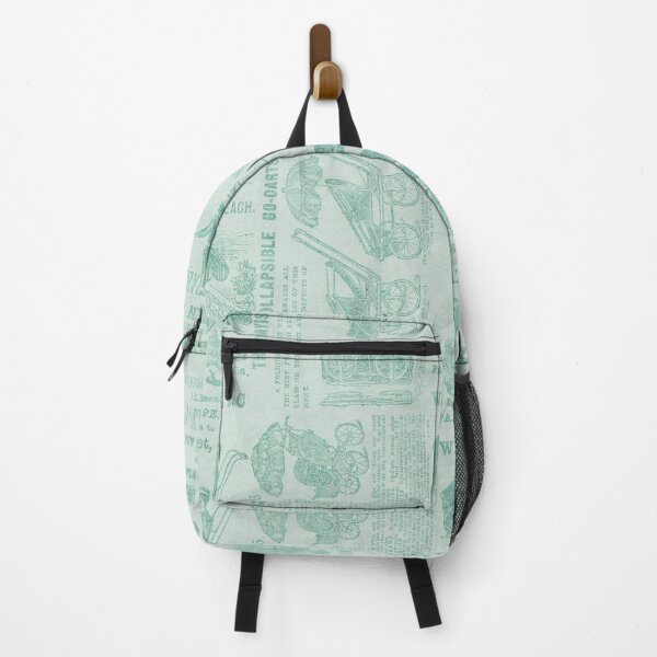 Item preview, Victorian Inspired Newsprint - Green designed and sold by TotallyRetroArt.