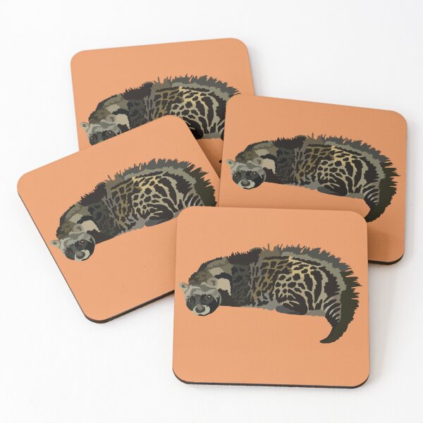 Item preview, A is for African Civet,African Civet: The Nocturnal and Striking Carnivore of Sub-Saharan Africa designed and sold by PrettylittlepastelUk.
