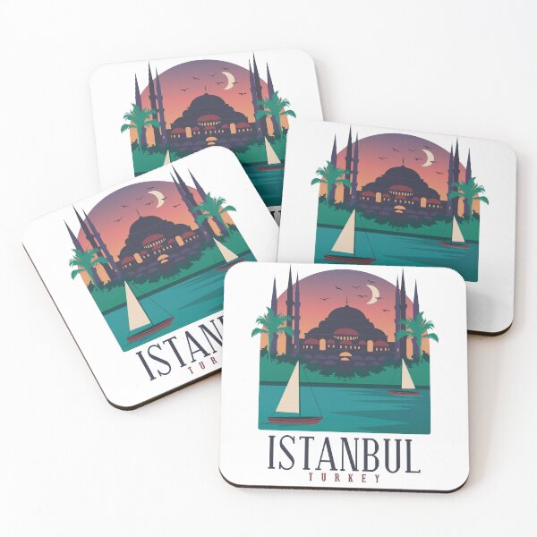 Item preview, Istanbul Turkey Skyline Bosphorus Hagia Sophia designed and sold by Hoiho Adventure Shirts.