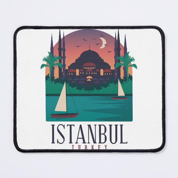 Item preview, Istanbul Turkey Skyline Bosphorus Hagia Sophia designed and sold by Hoiho Adventure Shirts.