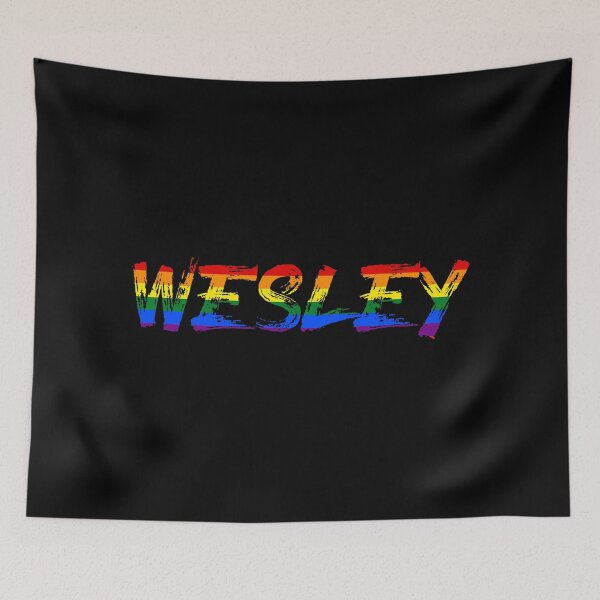 Item preview, Men rainbow name gay Wesley designed and sold by LoveIsColorful.
