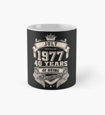 Born In July 1977 40 Years of Being Awesome Classic Mug