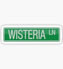 Wisteria Lane street sign Sticker