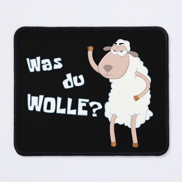 Item preview, Angry sheep asks: "What you want?" - Funny pun designed and sold by GiborDesign.