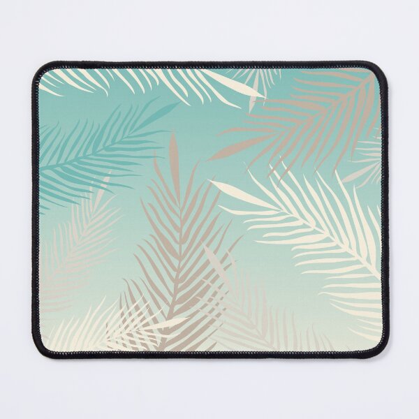 Item preview, Palm leaves in soft bluish pastel colors designed and sold by BrankaPD.