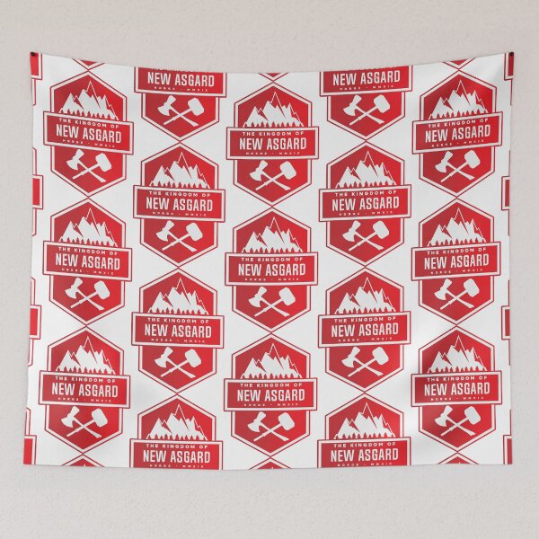 Item preview, New Asgard Red Art Patch designed and sold by Primal Mistry.