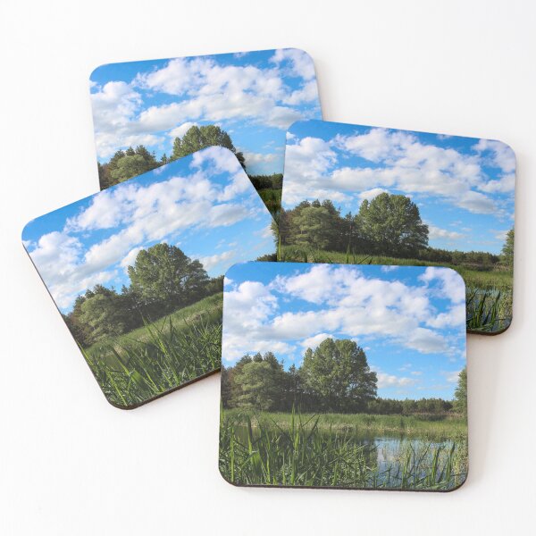 Item preview, The blue sky over the river in hot summer designed and sold by Kris Careful.