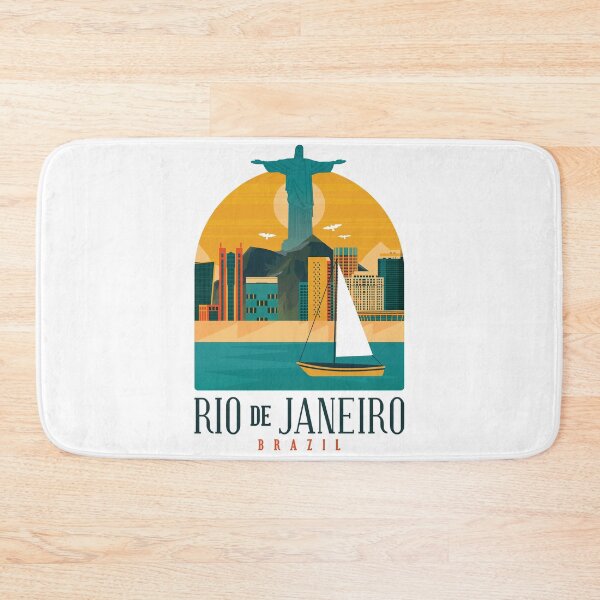 Item preview, Rio de Janeiro Brazil Skyline Christ the Redeemer designed and sold by Hoiho Adventure Shirts.