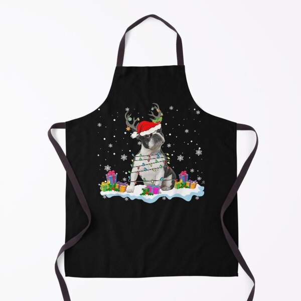 Item preview, Santa Boston Terrier Christmas Lights Santa Rein designed and sold by maginnbealric.