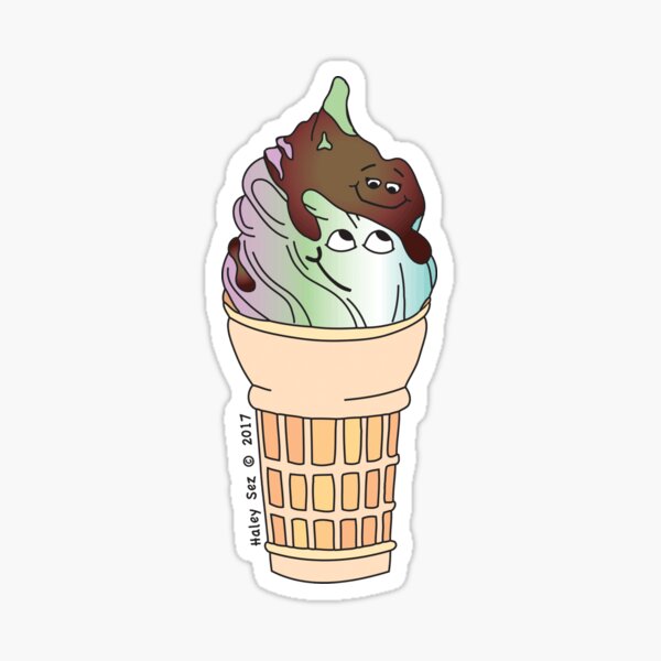 Friendship Fro-Yo Sticker