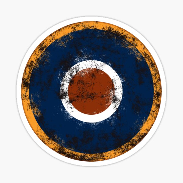 Vista previa del artículo con la obra «Roundel británico de la RAF de la Segunda Guerra Mundial», diseñado y vendido por totemsofwar.