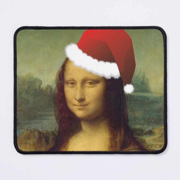 Item preview, Mona Lisa Christmas Santa Hat, Leonardo da Vinci designed and sold by Koala Designs.