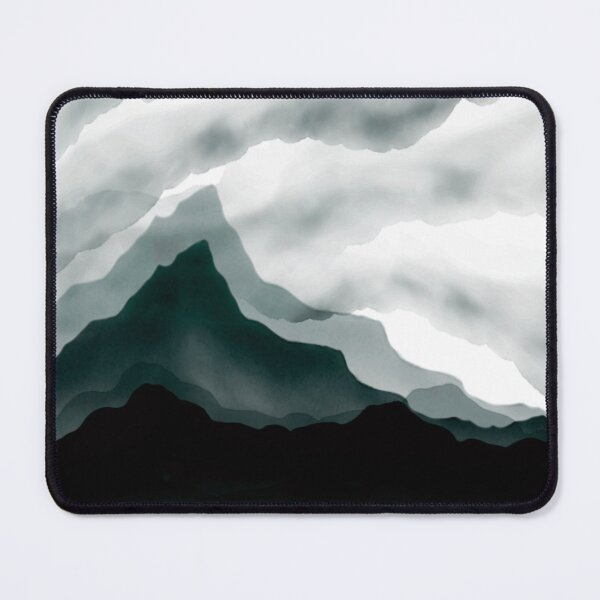Item preview, Watercolor mountains. Gray landscape designed and sold by Sosnovskaya.