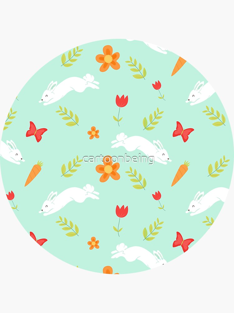 Happy Bunny Pattern by cartoonbeing