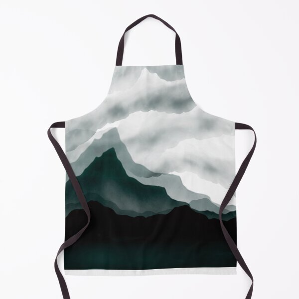 Item preview, Watercolor mountains. Gray landscape designed and sold by Sosnovskaya.