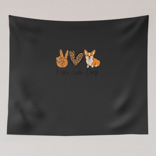 Artikelvorschau, Peace Love Corgi Funny Dog Mom Muttertag Cor entworfen und verkauft von geddiemshow.