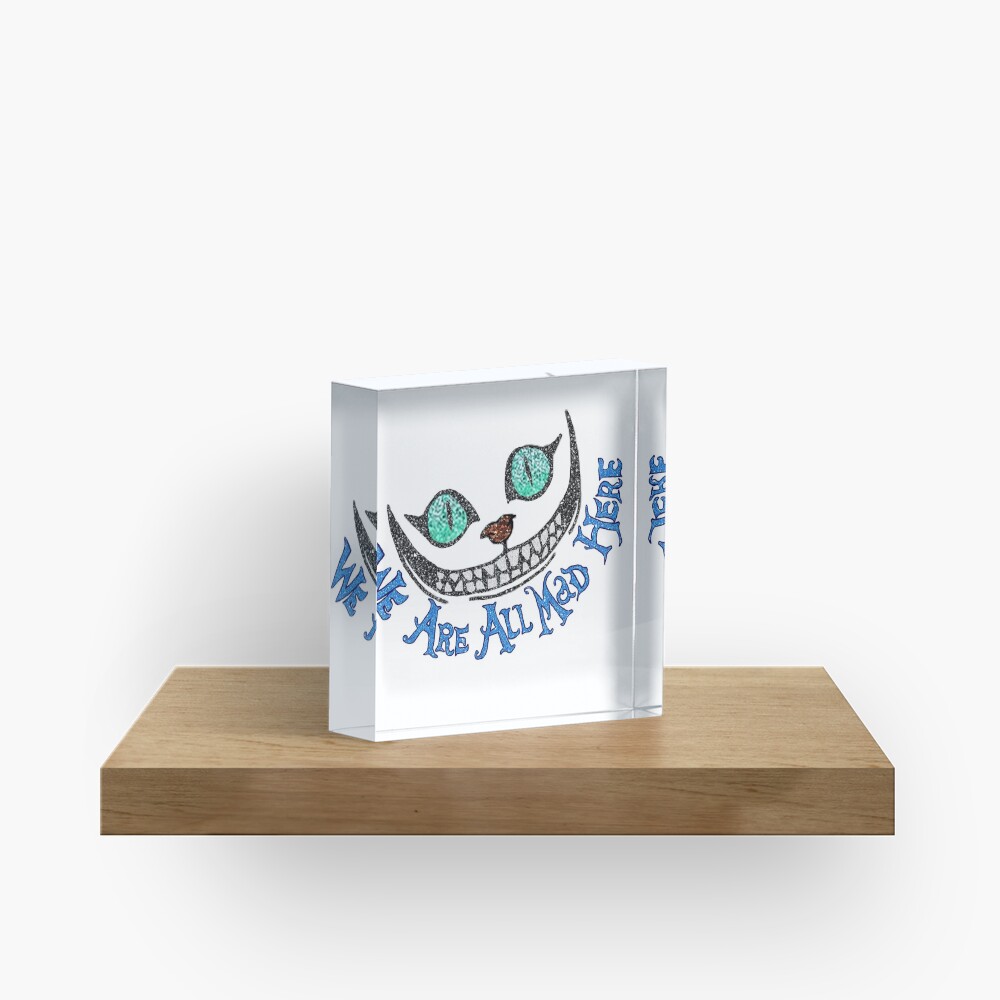 Alice Cheshire Cat Acrylic Block