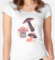 Meowshrooms Women's Fitted Scoop T-Shirt