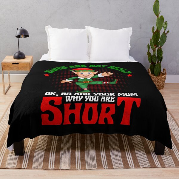 Item preview, Go Ask Your Mom Why You Are Short Christmas Elf Joke designed and sold by LemoBoy.