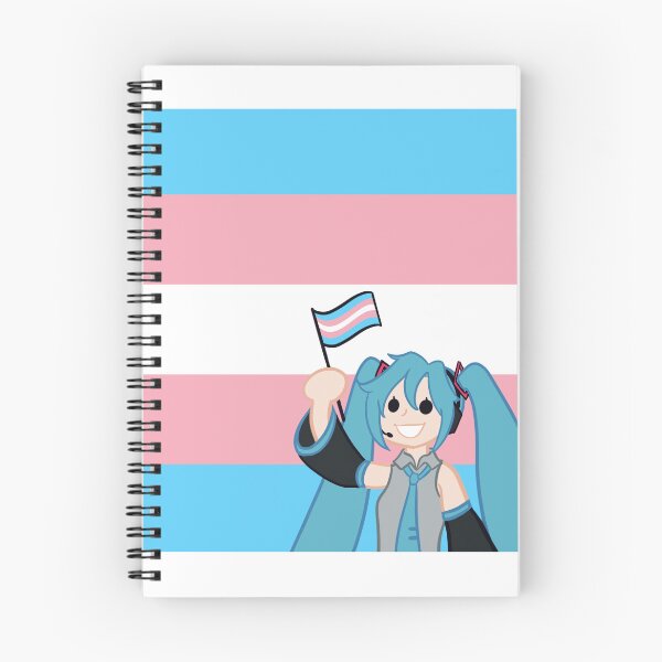 Artikelvorschau, Trans-Flagge Miku Hatsune entworfen und verkauft von Vee-s-World-111.