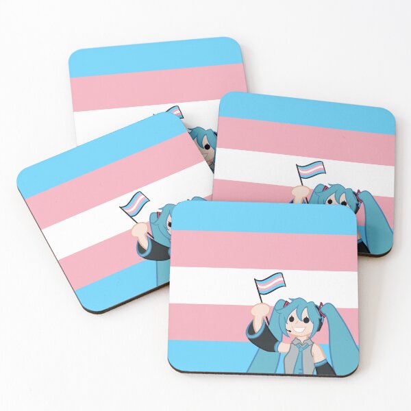 Artikelvorschau, Trans-Flagge Miku Hatsune entworfen und verkauft von Vee-s-World-111.