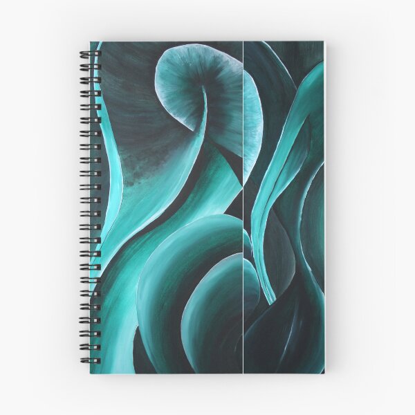 Item preview, Greenswirls diptych part a & b designed and sold by Margo Humphries.
