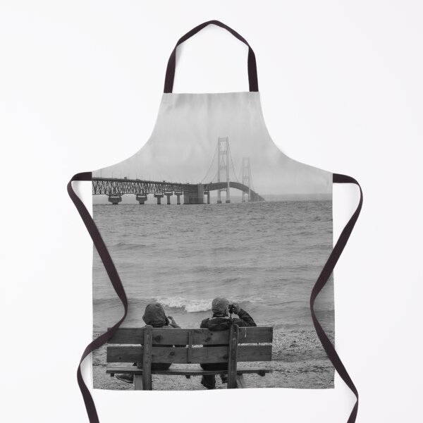 Item preview, Viewing Mackinac Bridge Grayscale designed and sold by mljdwhite.