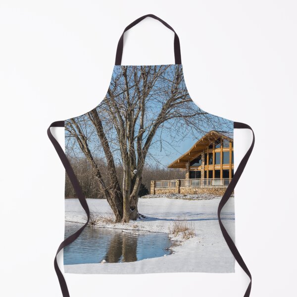 Item preview, Lake Springfield Boathouse Winter designed and sold by mljdwhite.