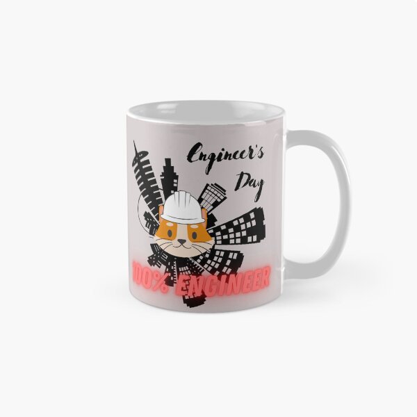 Item preview, 100% Engineer. Engineer Cat to celebrate professionals on Engineers Day. proud to be an engineer designed and sold by EMIPRINCESS.