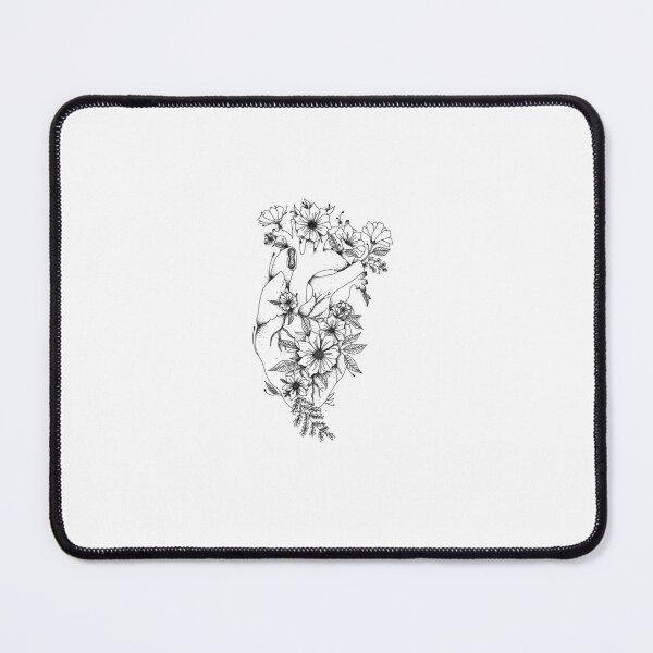 Item preview, anatomical heart with flowers small designed and sold by mosever.