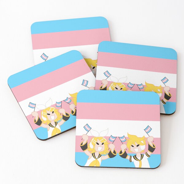 Artikelvorschau, Trans Flag Rin und Len Kagamine entworfen und verkauft von Vee-s-World-111.