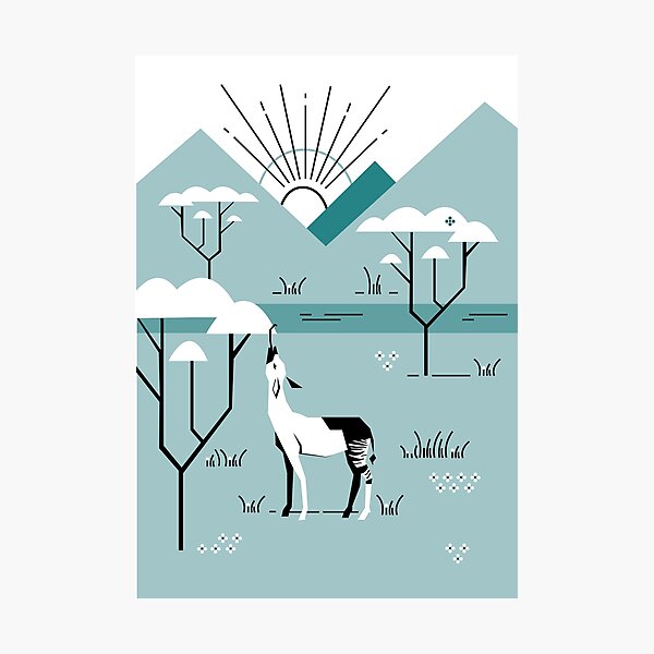 Okapi Landscape Photographic Print