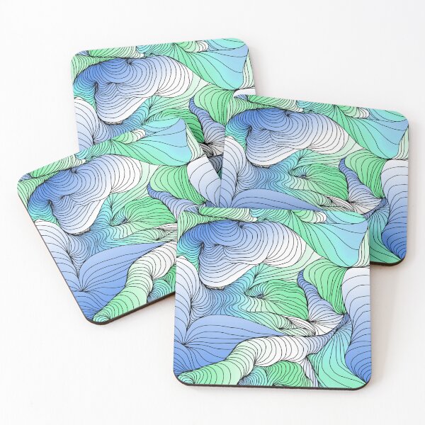 Item preview, Winding Relaxation - Blue and Green designed and sold by OCarciente.