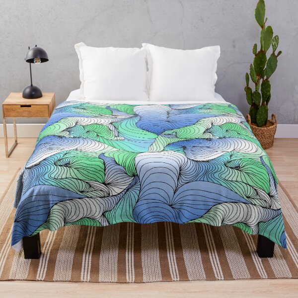 Item preview, Winding Relaxation - Blue and Green designed and sold by OCarciente.