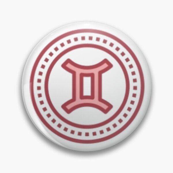 Artikelvorschau, Rotes Zwillingssymbol entworfen und verkauft von Wavytarot.