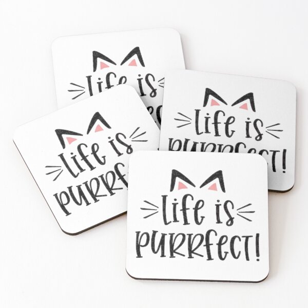 Item preview, cat life is purrfect designed and sold by Thehecticstore.