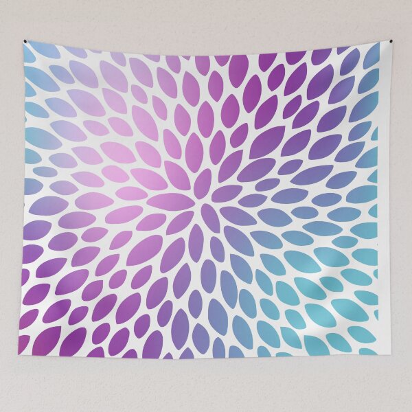 Aperçu de l'œuvre Floral Bloom, Teal and Purple créée et vendue par meggydesigns.
