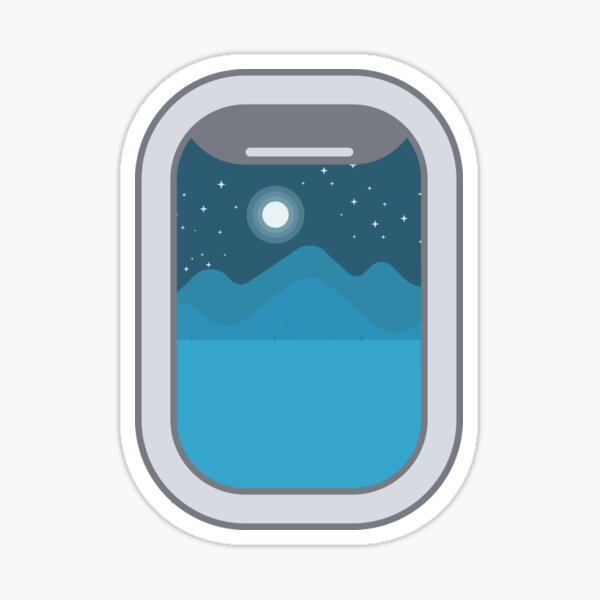 A View from the Airplane Window Sticker