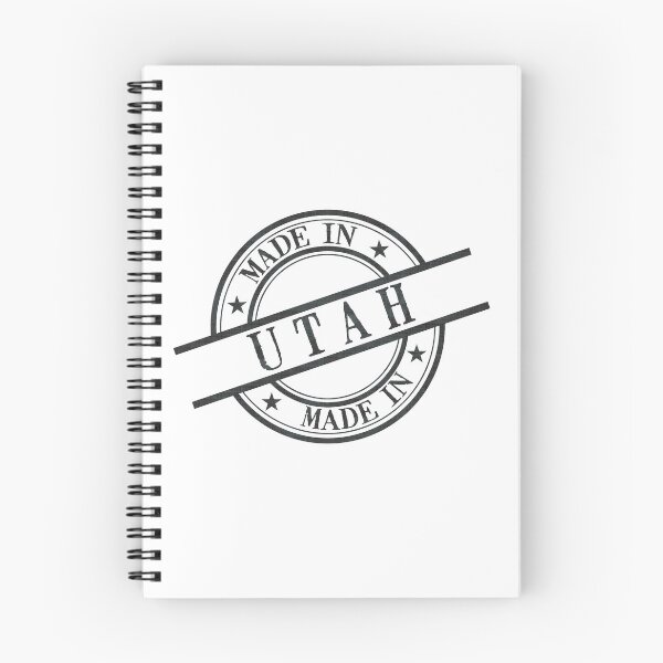 Item preview, Made In Utah Stamp Style Logo Symbol Black designed and sold by surgedesigns.