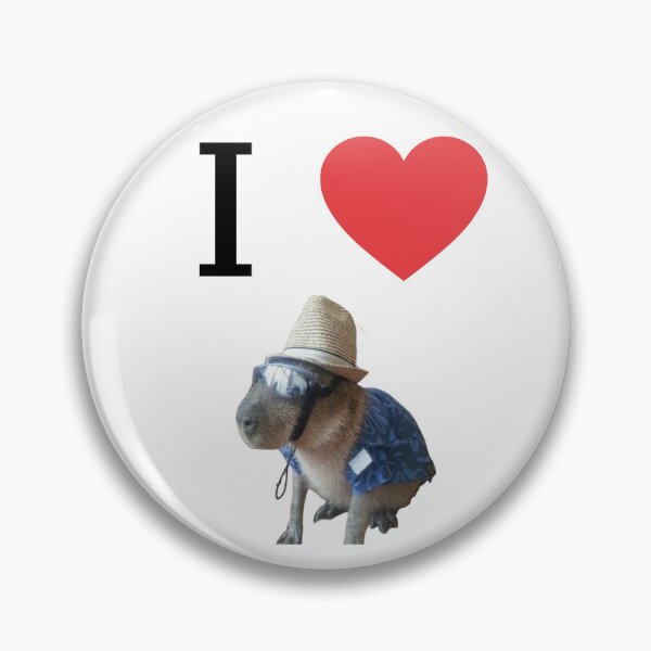 Item preview, I heart capybaras designed and sold by midstuff.