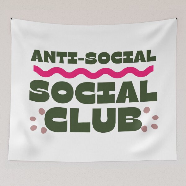 Item preview, Antisocial social club designed and sold by wordsup.
