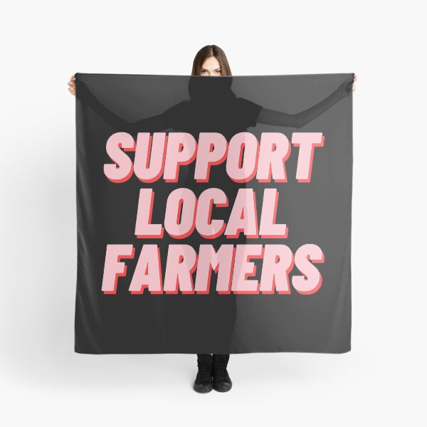 Item preview, Support Local Farmers Sticker designed and sold by MarcelleWyman.