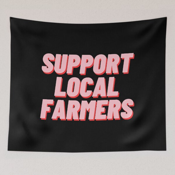Item preview, Support Local Farmers Sticker designed and sold by MarcelleWyman.