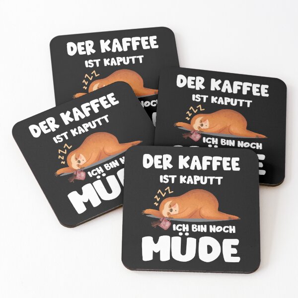 Item preview, Faultier Kaffee Kaputt Ich Bin Müde Büro Geschenk Morgenuffel designed and sold by Lenny Stahl.