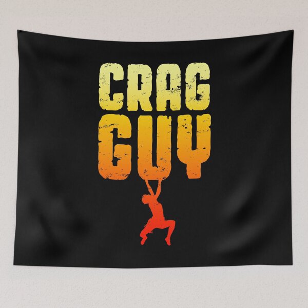 Item preview, Crag Guy Rock Climbing Bouldering Funny Climber Boy designed and sold by GrandeDuc.