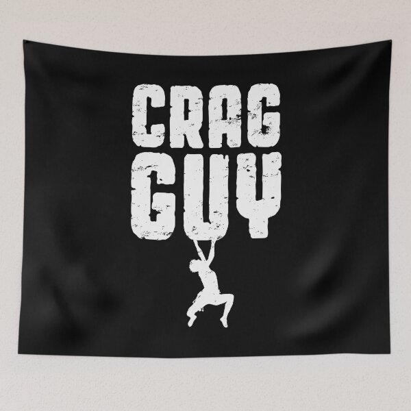 Item preview, Crag Guy Rock Climbing Bouldering Funny Climber Boy designed and sold by GrandeDuc.