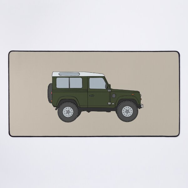 Vista previa del artículo con la obra «Defender 90 SUV - Verde británico de carreras», diseñado y vendido por littleparis.