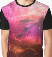 Floating Dolphins in mystic light Graphic T-Shirt