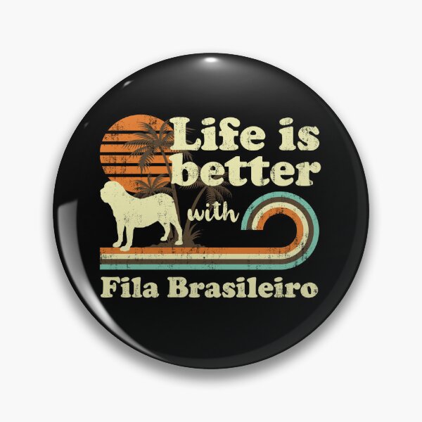 Item preview, Life is Better with Fila Brasileiro Dog Vintage designed and sold by rafaeltto.
